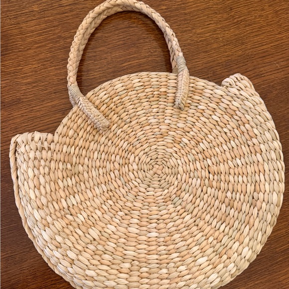 J. Jill Straw Woven Tote with Yellow and Green Embroidery - Picture 4 of 4